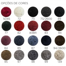 Tapete Artesanal Liso Nylon 10mm Personalizvel em 172 cores